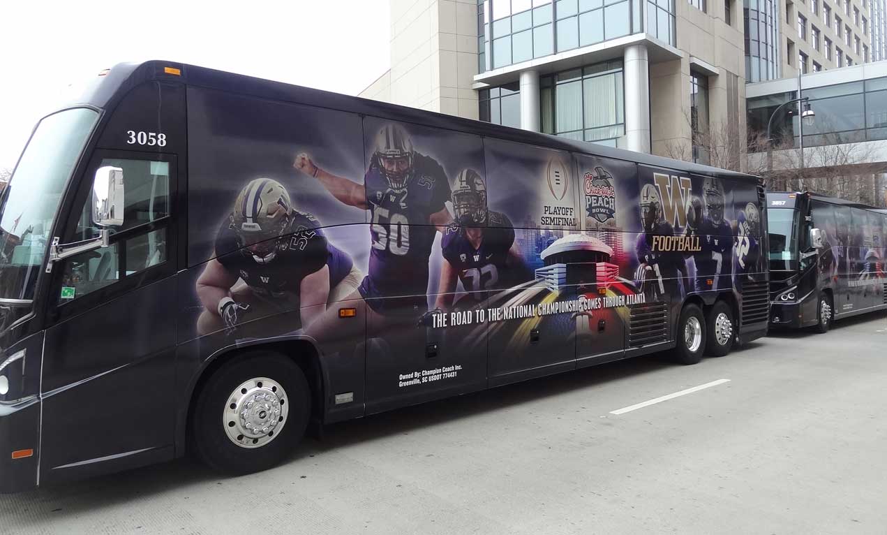 Champion Coach Custom Graphics Washington