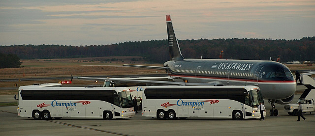 Champion Coach Bus Airplane